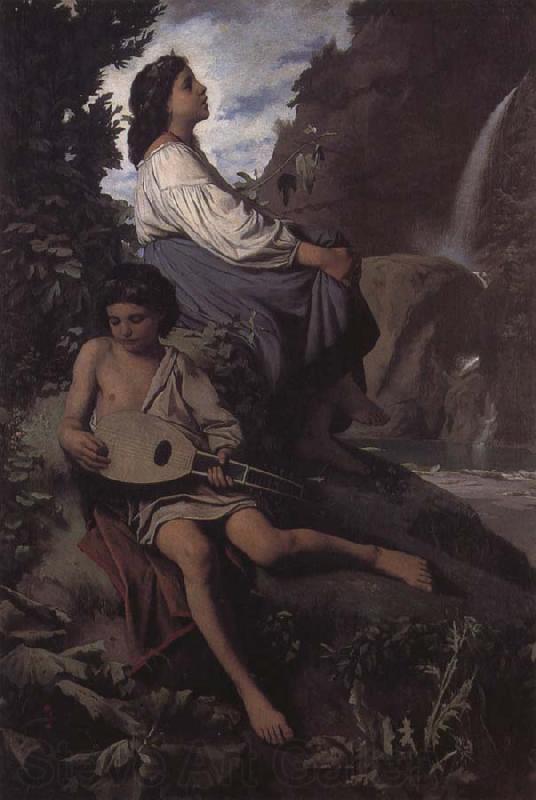 Anselm Feuerbach Ricordo di Tivoli Norge oil painting art